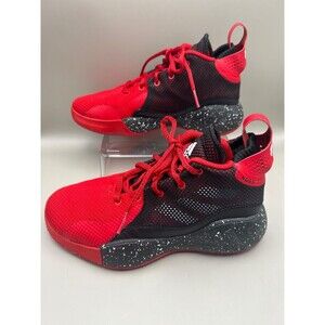 Adidas Rose 773 Boys Basketball Athletic Shoes Low Top Red Black Sz 4 LVL 029002